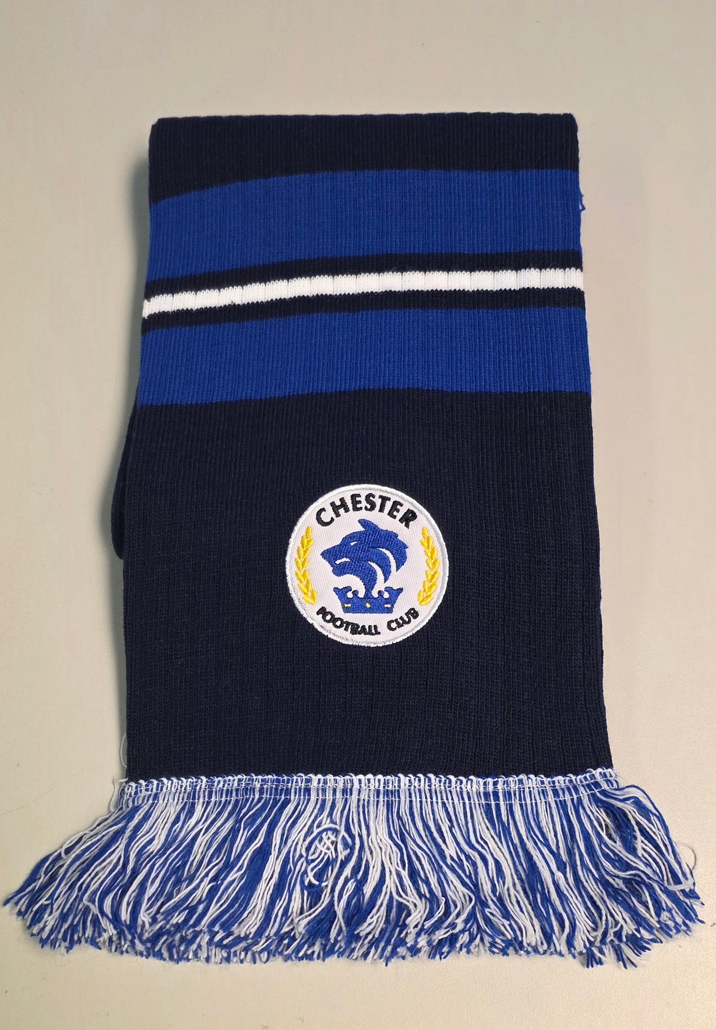 Chester FC ribbed bar scarf