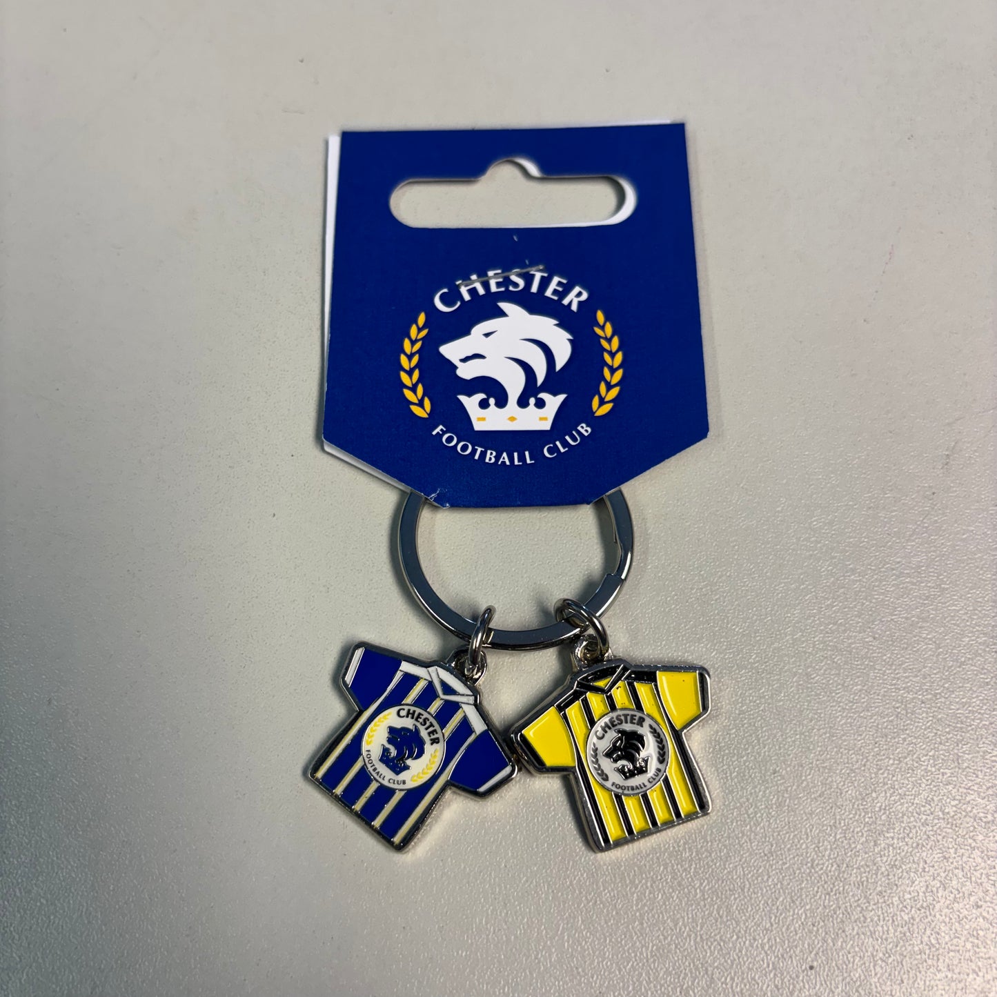 Chester FC Home & Away Charm Key Ring