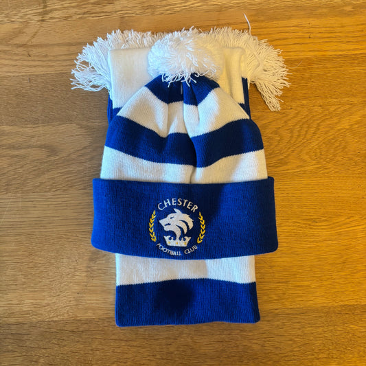 Chester FC Child Hat and Scarf Set