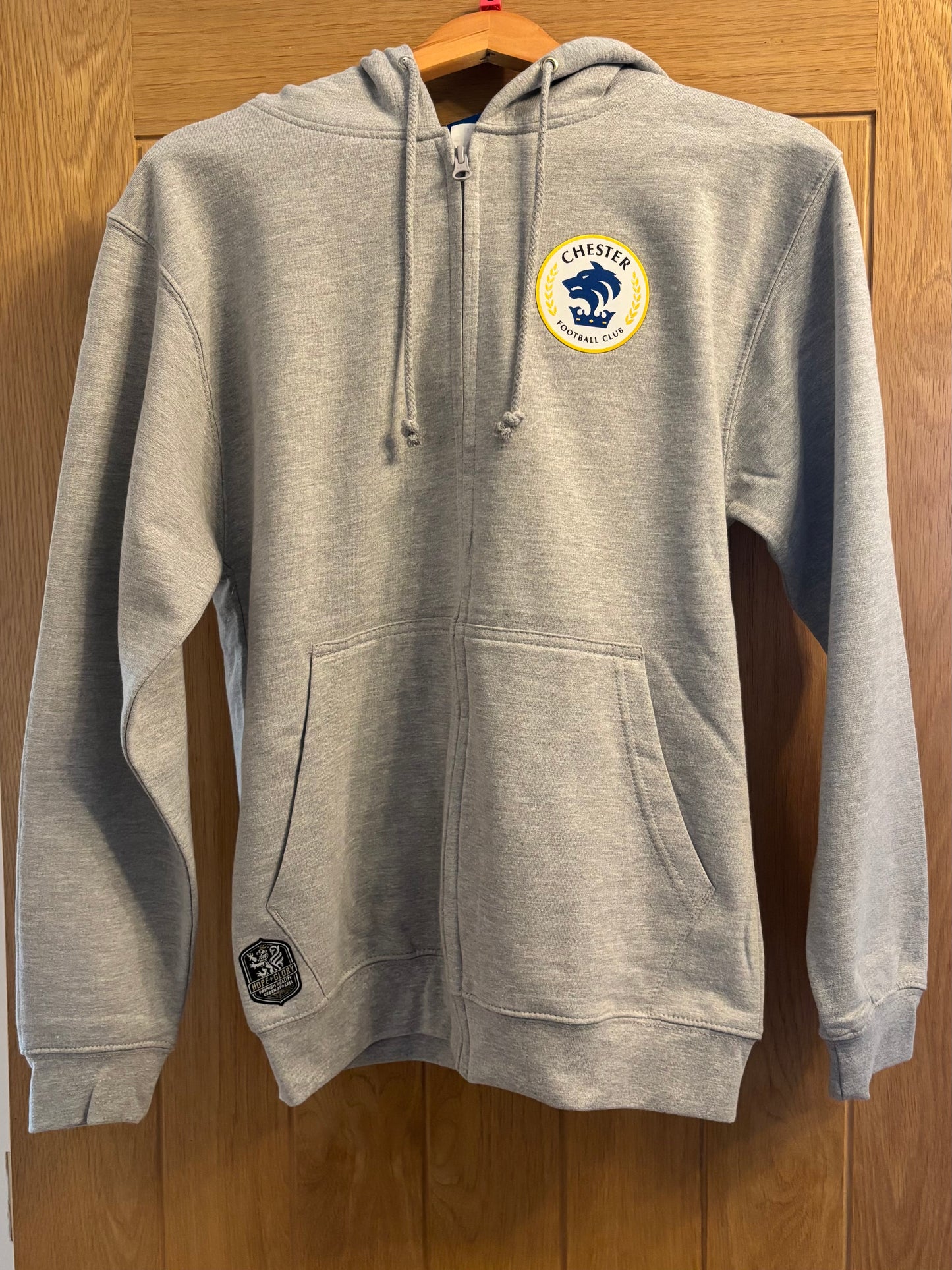 Adult Chester FC Zipped Hoodie - Grey