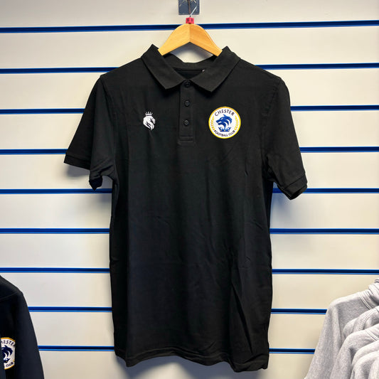 Adult Chester FC Polo Shirt - Black