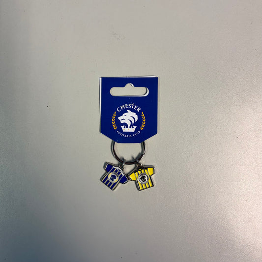 Chester FC Home & Away Charm Key Ring