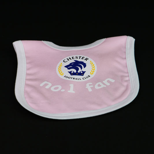 Chester FC Pink Baby Bib